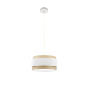 Colgante Kandy 1xe27 Natural/blanco Regx40x40 Cm