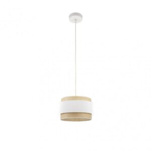 Colgante Kandy 1xe27 Natural/blanco Regx30x30 Cm