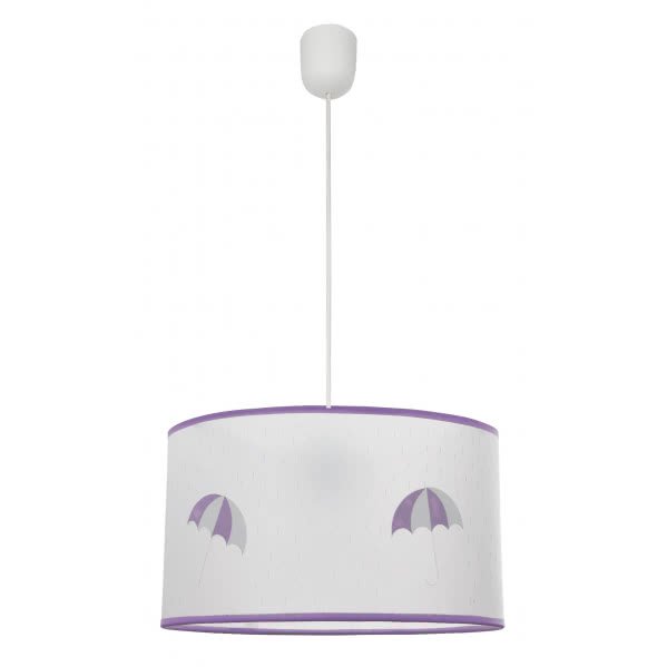 Colgante Lluvia 1xe27 Lila Regx30d