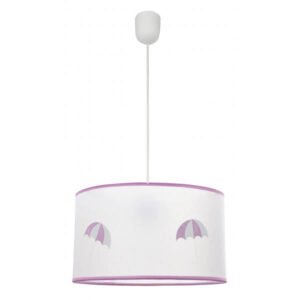 Colgante Lluvia 1xe27 Rosa Regx30d
