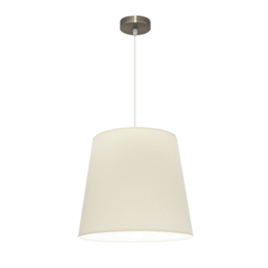 Colgante Maldivas 1xe27 Cuero/beis Regx40x40 Cm