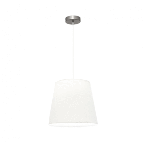 Colgante Maldivas 1xe27 Niquel/blanco Regx35x35 Cm
