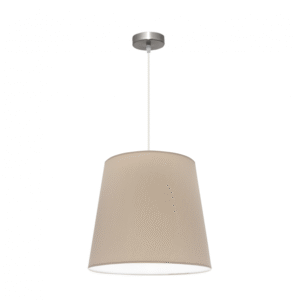 Colgante Maldivas 1xe27 Niquel/piedra Regx40x40 Cm