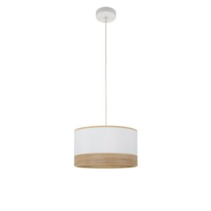 Colgante Olga 1xe27 Blanco/blanco-mad.clara Regx30x30 Cm