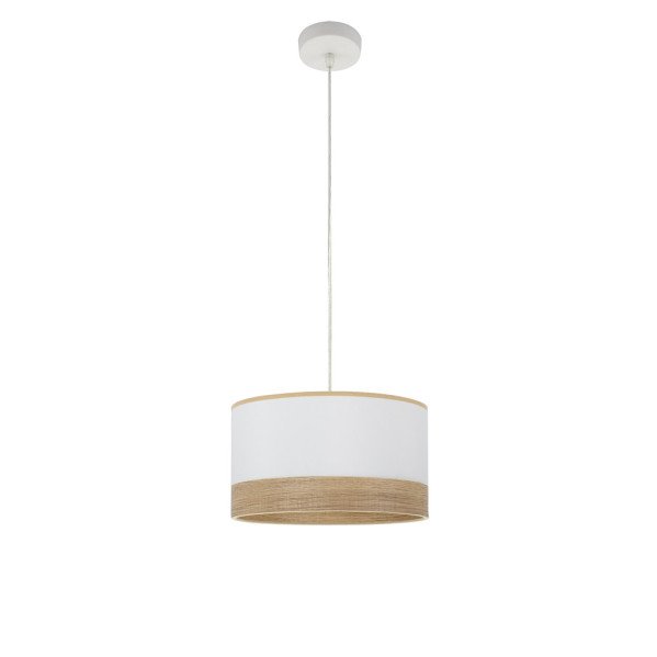 Colgante Olga 1xe27 Blanco/blanco-mad.clara Regx30x30 Cm