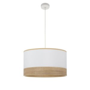 Colgante Olga 1xe27 Blanco/blanco-mad.clara Regx50x50 Cm