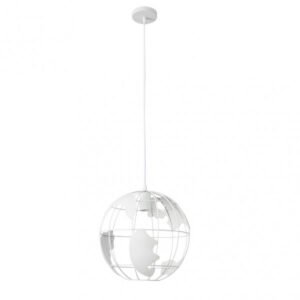 Colgante Orbe 1xe27 Blanco Regx30x30 Cm