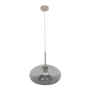 Colgante Pinap 1xe27 Niquel/ahumado Regx28x28 Cm