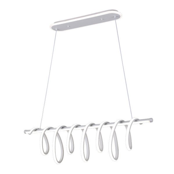 Colgante Premium Blanco 157w 3000-4000-6000k 13884lm C/luz Ambiente Remoto Y Reg.intensidad Regx90x26cm