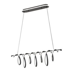 Colgante Premium Negro 157w 3000-4000-6000k 13884lm C/luz Ambiente Remoto Y Reg.intensidad Regx90x26cm