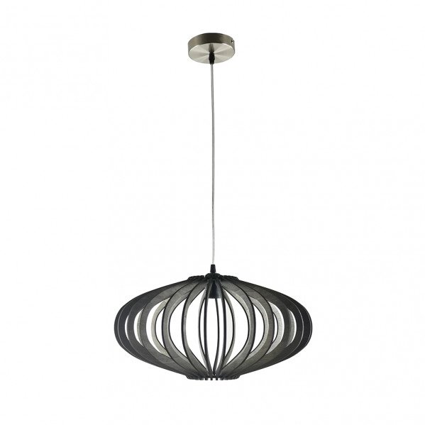 Colgante Sapelli 1xe27 Madera Cafe Regx45x45 Cm