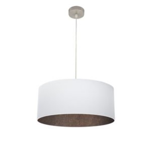 Colgante Tatiana 1xe27 Niquel/blanco-oxido Regx50x50 Cm