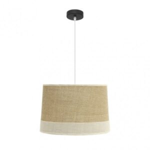 Colgante Tietar 1xe27 Saco/beis Regx40x40 Cm