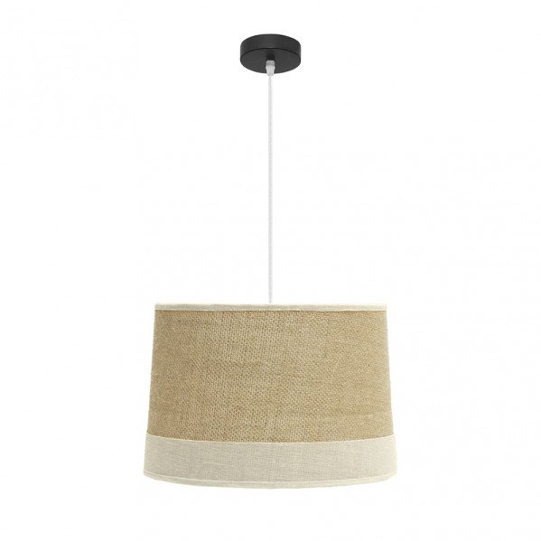 Colgante Tietar 1xe27 Saco/beis Regx40x40 Cm