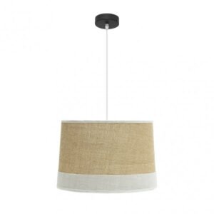 Colgante Tietar 1xe27 Saco/blanco Regx40x40 Cm