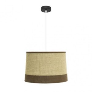 Colgante Tietar 1xe27 Saco/marron Regx40x40 Cm