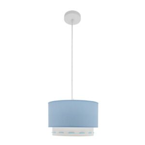 Colgante Trazos 1xe27 Celeste Regx30x30 Cm