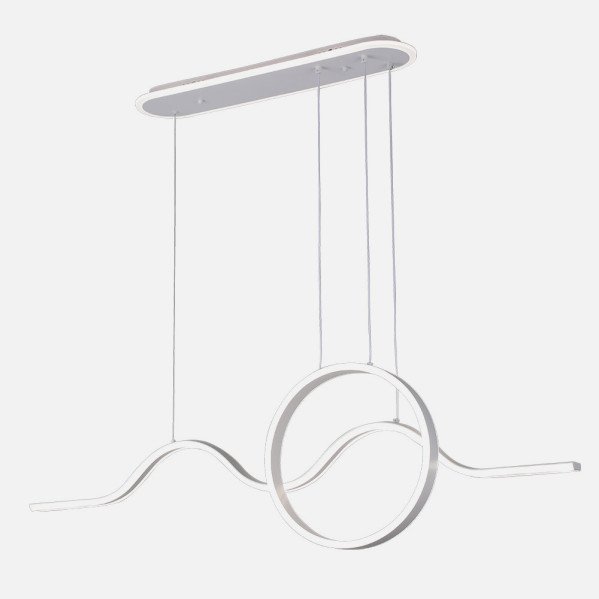 Colgante Year Blanco 177w 3000-4000-6000k 15756lm C/luz Ambiente Remoto Y Reg.intensidad Regx120x15cm