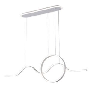 Colgante Year Blanco 177w 3000-4000-6000k 15756lm C/luz Ambiente Remoto Y Reg.intensidad Regx120x15cm
