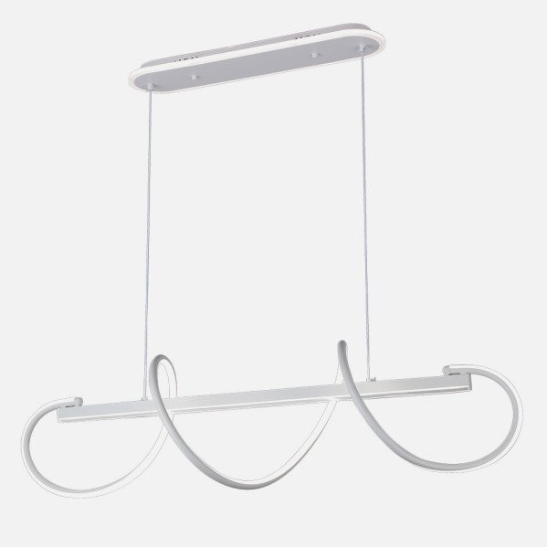 Colgante Yupi Blanco 149w 3000-4000-6000k 13572lm C/luz Ambiente Remoto Y Reg.intensidad Regx97x25cm