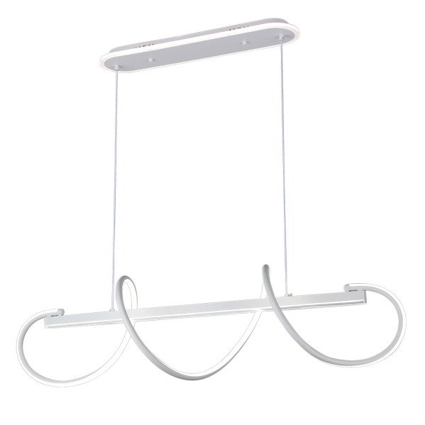 Colgante Yupi Blanco 149w 3000-4000-6000k 13572lm C/luz Ambiente Remoto Y Reg.intensidad Regx97x25cm