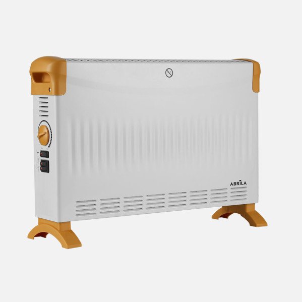 Convector Kevin Alto 2000w Blanco/ocre 3pot. Termostato Reg. Funcion Turbo Control Temp.proteccion.38x57x17cm