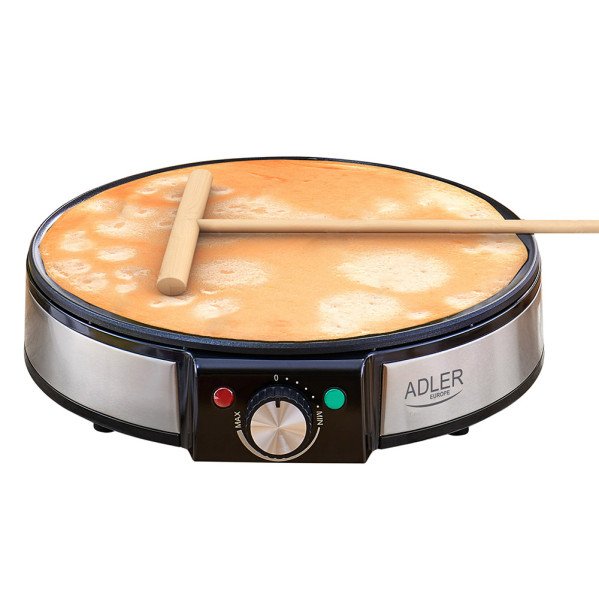 Crepera Antiadherente 1600w 30d C/accesorios Para Untar Y Volear Tortitas/tortillas