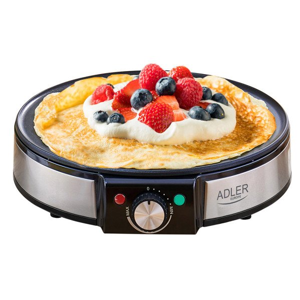 Crepera Antiadherente 1600w 30d C/accesorios Para Untar Y Volear Tortitas/tortillas