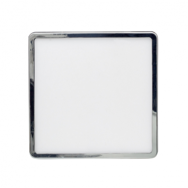 Downlight 8w 4000k Cromo Providencia 586lm 1x11,8x11,8 Cm De Empotrar Corte Ajustable 4,5x4,5-8x8 Cm