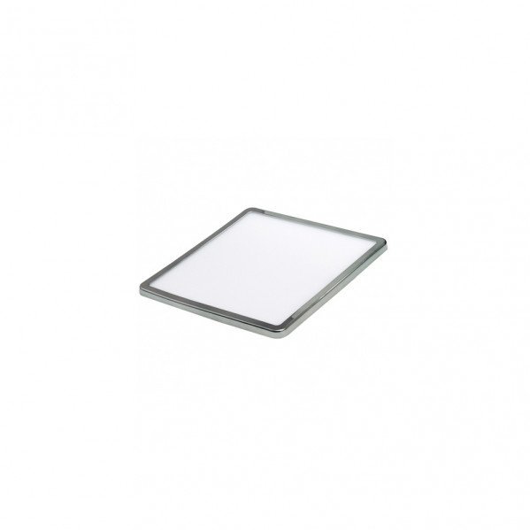 Downlight 8w 5500k Cromo Providencia 586lm 1x11,8x11,8 Cm De Empotrar Corte Ajustable 4,5x4,5-8x8 Cm