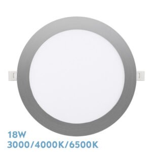 Downlight Empotrar Silex 18w 3000-4000-6500k Niquel 1620lm Redondo 22,5d Corte 20d