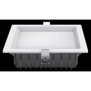Downlight Led Intego Pro Cuad. 32w 1880lm 7x22x22 Cm Blanco 6400k Corte 19x19 Cm