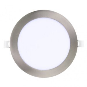 Downlight Obsidiana 24w 65000k Niquel Redondo 2,5x30x30 Cm Corte 27,5 Cm