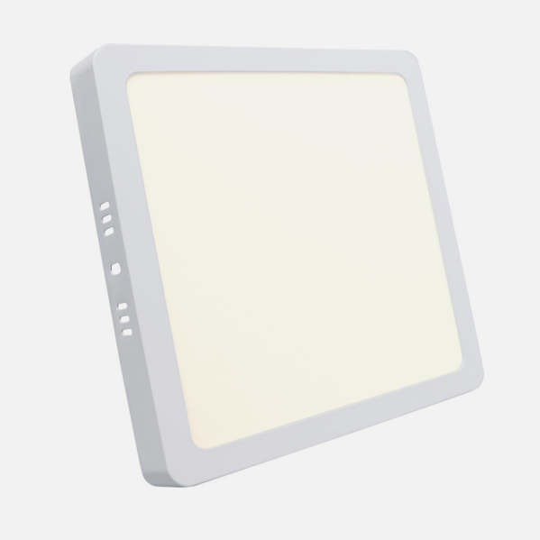 Downlight Superficie Cuadrado. Selenita 24w 4000k Blanco 2160lm 2,8x28,5x28,5 Cm