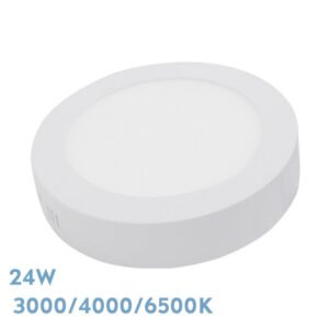 Downlight Superf.diorita 24w 3000k-4000k-6500k Blanco 2160lm 3,5x29x29 Cm