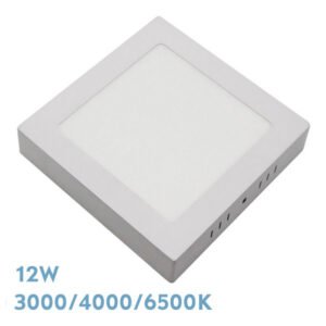 Downlight Superf.gabro 12w 3000k-4000k-6500k Blanco 1080lm 3,5x17x17 Cm