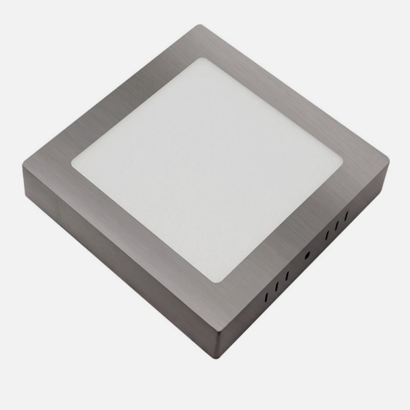 Downlight Superf.gabro 24w 3000k-4000k-6500k Niquel 2160lm 3,5x29x29 Cm