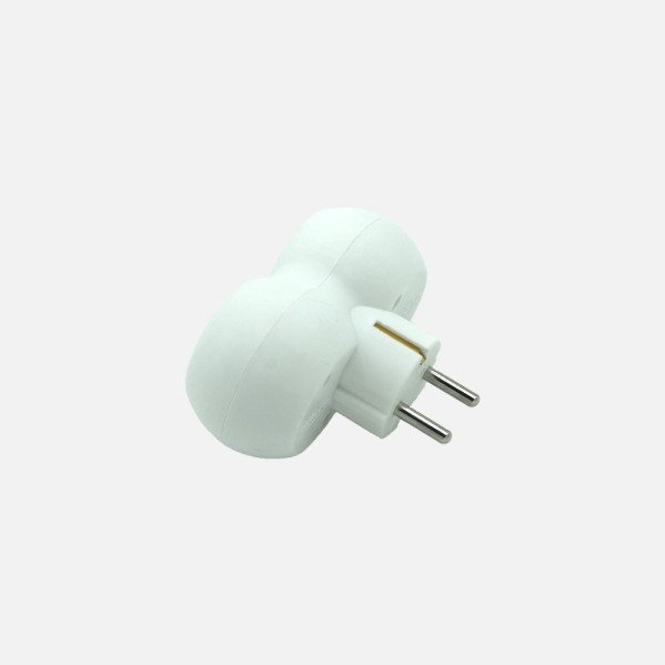 Eco Adaptador 2tomas Blister Mod6 2p+e 16a 230v Blanco Protecc. Infantil 5x10x8cm