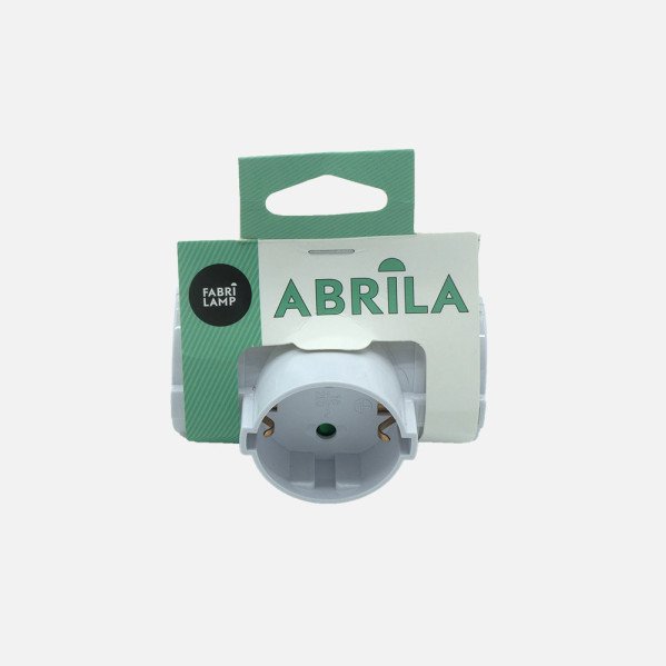 Eco Adaptador 3tomas Blister Mod4 2p+e 16a 230v Blanco Protecc. Infantil 4x8,5x10cm