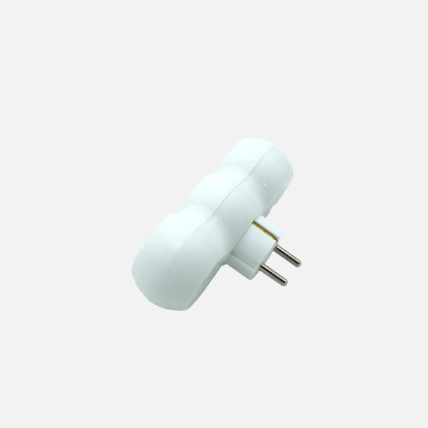 Eco Adaptador 3tomas Blister Mod7 2p+e 16a 230v Blanco Protecc.Infantil 5x14x8cm