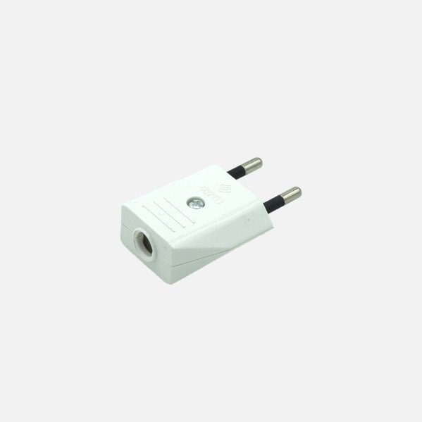 Eco Clavija Blister Mod5 2p+e 10a 230v Blanca 2x3,5x6cm