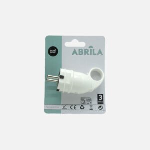 Eco Clavija Blister Mod6 2p+e 16a 230v Blanca 4,5x3,5x10cm C/anilla Tirador