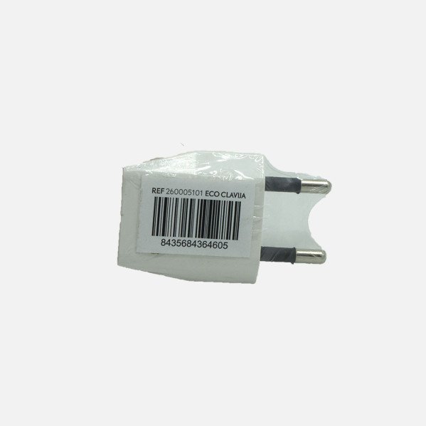 Eco Clavija Retractil Mod5 2p+e 10a 230v Blanca 2x3,5x6cm