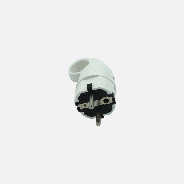 Eco Clavija Retractil Mod6 2p+e 16a 230v Blanca 4,5x3,5x10cm C/anilla Tirador
