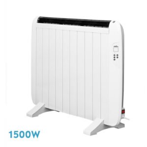 Emisor Termico Gaban 1500w X En Aluminio Blanco Remoto Lcd,temporizador Mural/portat.58,5x86x5,5 Cm