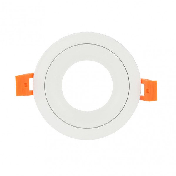 Empotrable Anou 1xgu10 Redondo Blanco 2x9,2x9,2 Cm 8 De Corte.C/portalampara