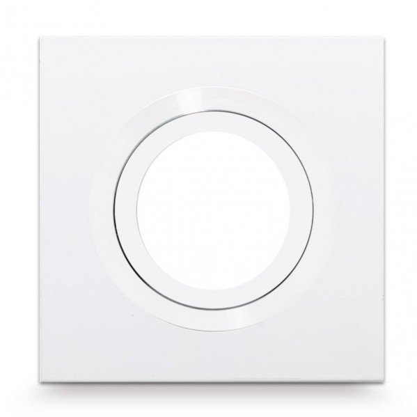Empotrable Itaca Cuadr. 2,5x10x10 Cm Blanco/blanco Gu10 Corte 7 Cm