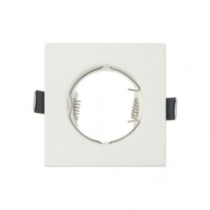 Empotrable Magura 1xgu10 Cuadrado Blanco Mate 2,5x8,2x8,2 Cm Corte 6 Portalamparas Incluido