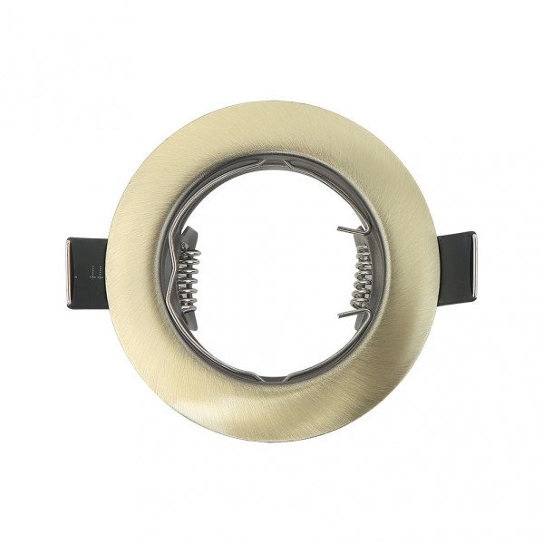 Empotrable Magura 1xgu10 Redondo Cuero 2,5x8x8 Cm Corte 6 Portalamparas Incluido
