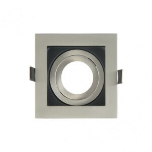 Empotrable Orient.batu 1xgu10 Cuadrado Niq/negro 3,5x10x10 Cm Corte 9x9cm c/portalampara